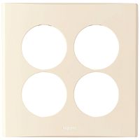 Накладка розетки Legrand Anam Zunis 4-ой бежевый картинка